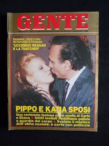 Gente 1986 baudo - baudo, ricciarelli